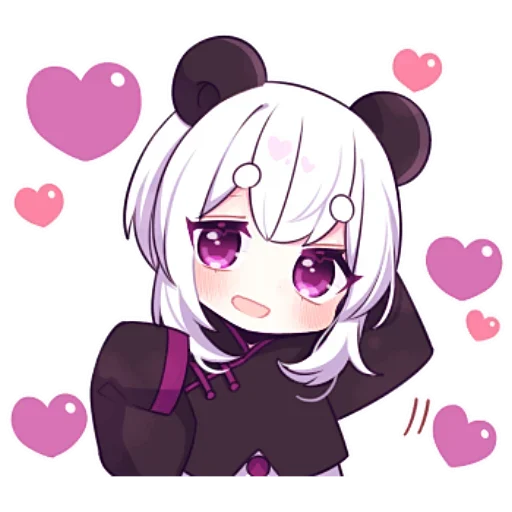😅 Стикер «Panda Girl» для Telegram