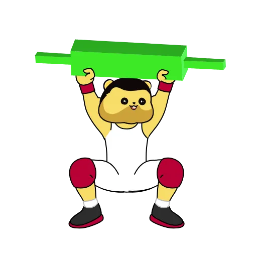 🏋️‍♀️ Стикер «MAX ON ETH» для Telegram