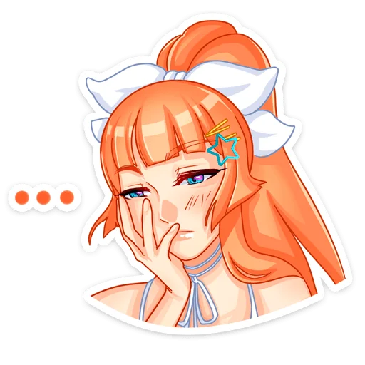 👩‍🦰 Стикер «Мей на каникулах» для Telegram
