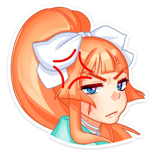 👩‍🦰 Стикер «Мей на каникулах» для Telegram