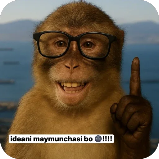 🫥 Стикер «Maymunla 4.0» для Telegram