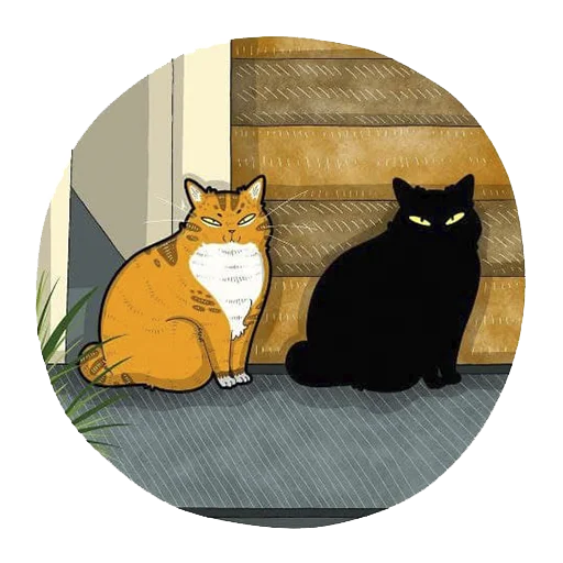 🌓 Стикер «Cat^^» для Telegram