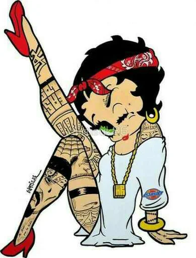 Стикерпак Modern Betty Boop для Telegram — скачать