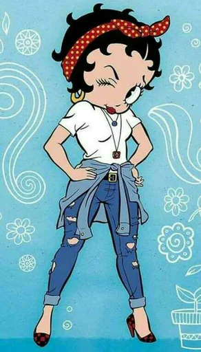😌 Стикер «Modern Betty Boop» для Telegram