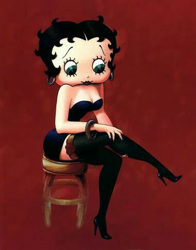 👠 Стикер «Modern Betty Boop» для Telegram