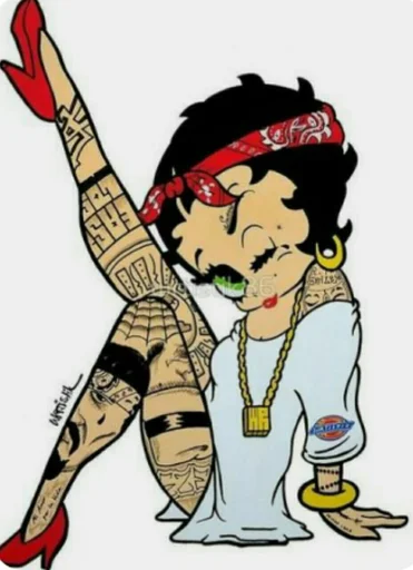 😏 Стикер «Modern Betty Boop» для Telegram