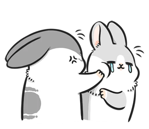 😢 Стикер «Machiko rabbit 4 (orig)» для Telegram