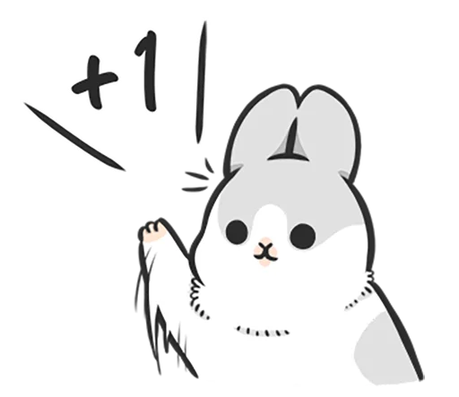 🤓 Стикер «Machiko rabbit 4 (orig)» для Telegram