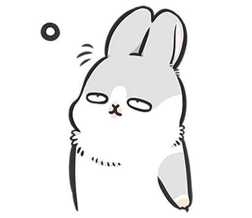😵 Стикер «Machiko rabbit 4 (orig)» для Telegram