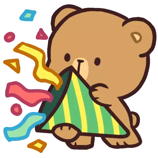 🥳 Стикер «Mocha Daily Life» для Telegram