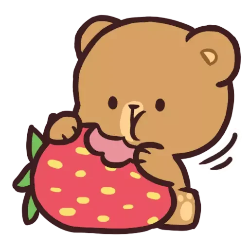 🍓 Стикер «Mocha Daily Life» для Telegram