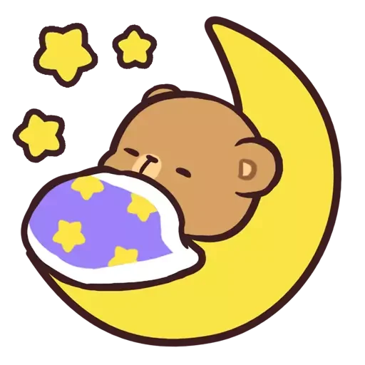 😴 Стикер «Mocha Daily Life» для Telegram