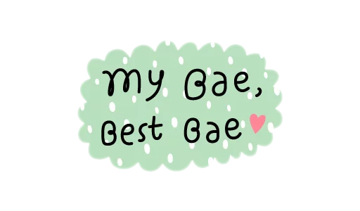 ❣ Стикер «Me n Bae» для Telegram