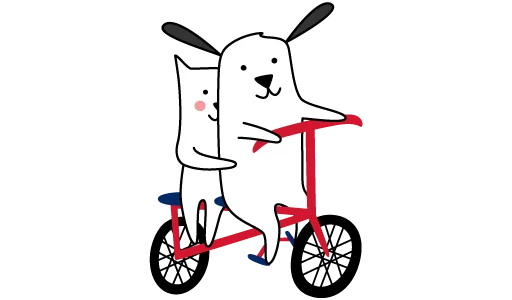 🚲 Стикер «Me n Bae» для Telegram