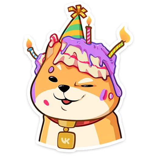 🥳 Стикер «Вредина Акио» для Telegram
