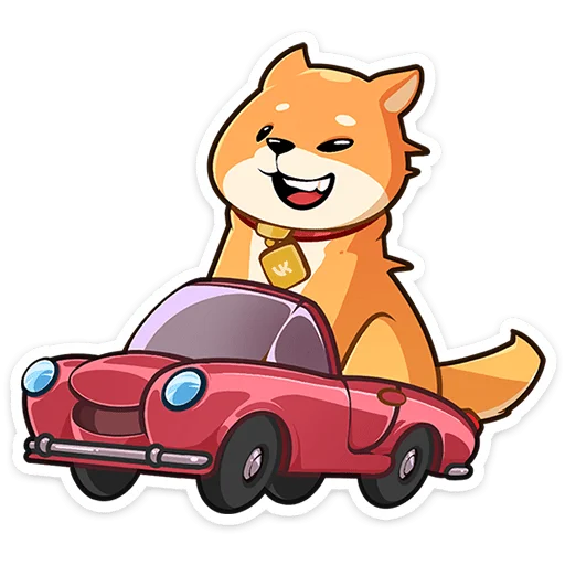 🏎 Стикер «Вредина Акио» для Telegram