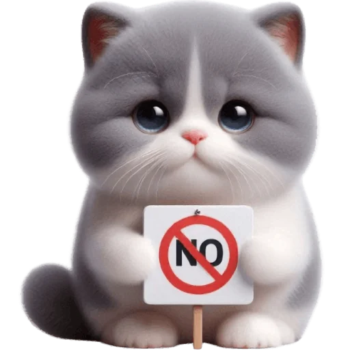 ❌ Стикер «Котик Грей» для Telegram