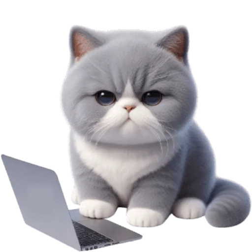 🤓 Стикер «Котик Грей» для Telegram