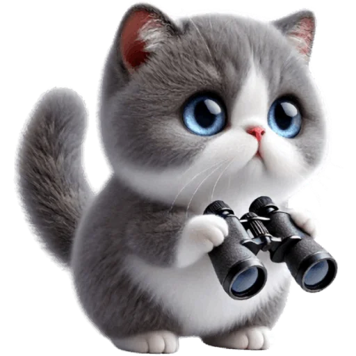 👀 Стикер «Котик Грей» для Telegram