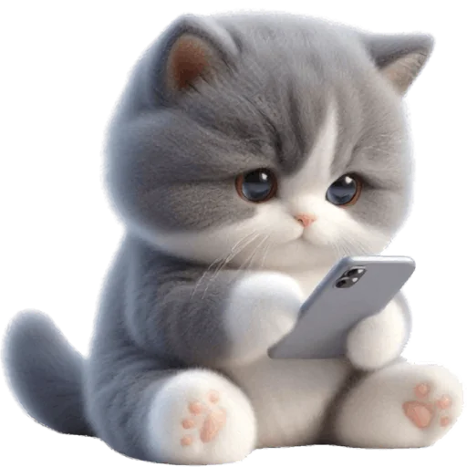 📱 Стикер «Котик Грей» для Telegram