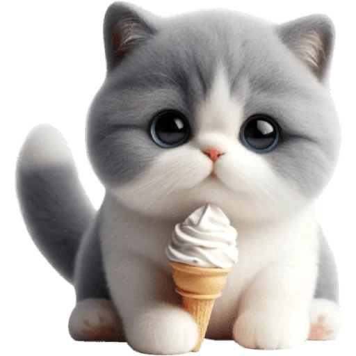 🍦 Стикер «Котик Грей» для Telegram