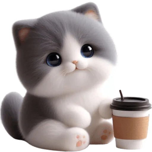 ☕️ Стикер «Котик Грей» для Telegram