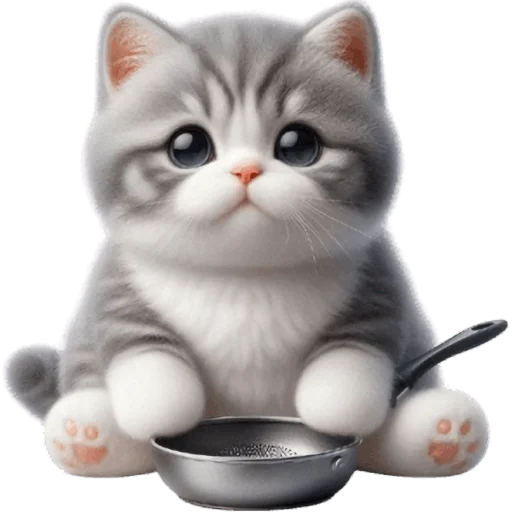👩‍🍳 Стикер «Котик Грей» для Telegram