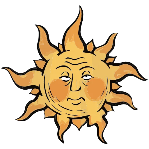 🌞 Эмодзи «Средневековые страдальцы» для Telegram