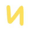 🍯 Эмодзи «Жёлтые и фиолетовые буквы в одном стиле» для Telegram