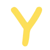 🍯 Эмодзи «Жёлтые и фиолетовые буквы в одном стиле» для Telegram
