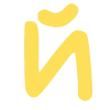 🍯 Эмодзи «Жёлтые и фиолетовые буквы в одном стиле» для Telegram