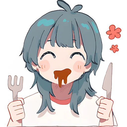 😋 Стикер «Медуза тян» для Telegram