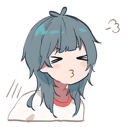 😚 Стикер «Медуза-тян» для Telegram