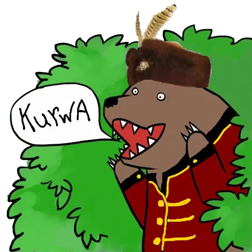 🤣 Стикер «Медведь в кустах» для Telegram