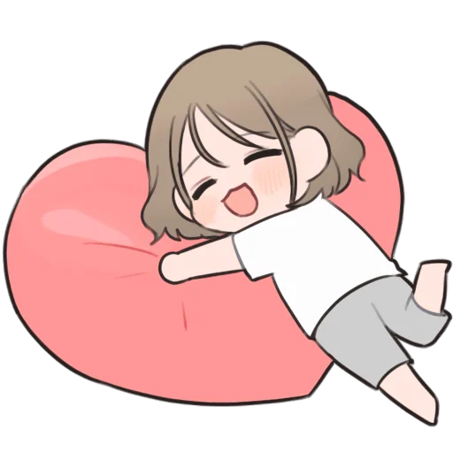 😍 Стикер «Кроткая тян» для Telegram
