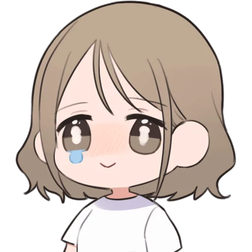 🥺 Стикер «Кроткая тян» для Telegram