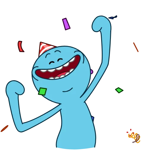 🥳 Стикер «Mr. Meeseeks» для Telegram