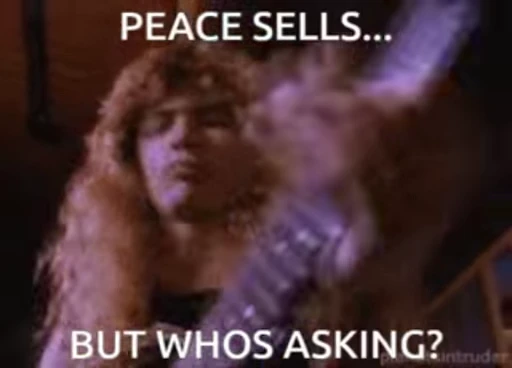 ☮ Стикер «Dave Mustaine» для Telegram