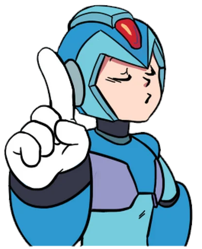 ☝️ Стикер «Megaman X» для Telegram