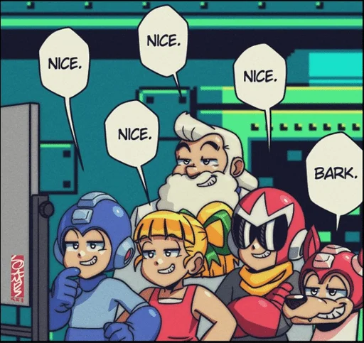 😏 Стикер «Mega Man X» для Telegram