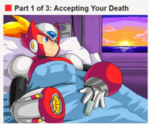 😵 Стикер «Mega Man X» для Telegram
