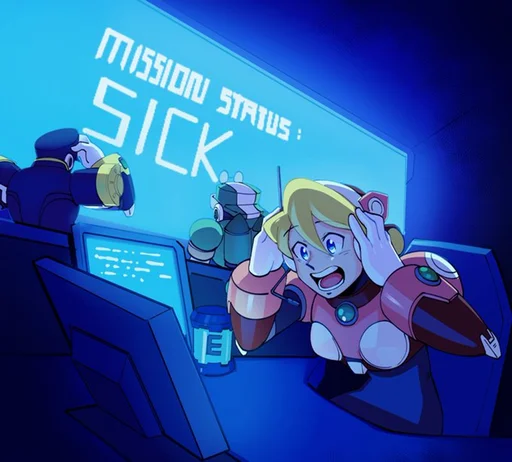 😱 Стикер «Mega Man X» для Telegram