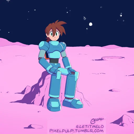 😕 Стикер «Mega Man X» для Telegram
