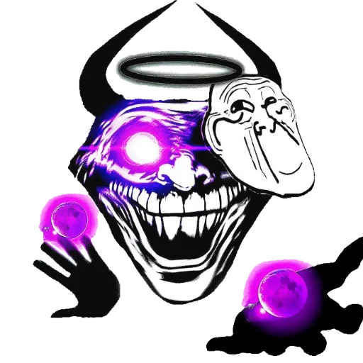 👍 Стикер «Mega trollface» для Telegram