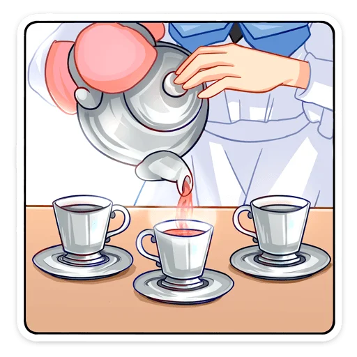 ☕ Стикер «Мей без надписей» для Telegram