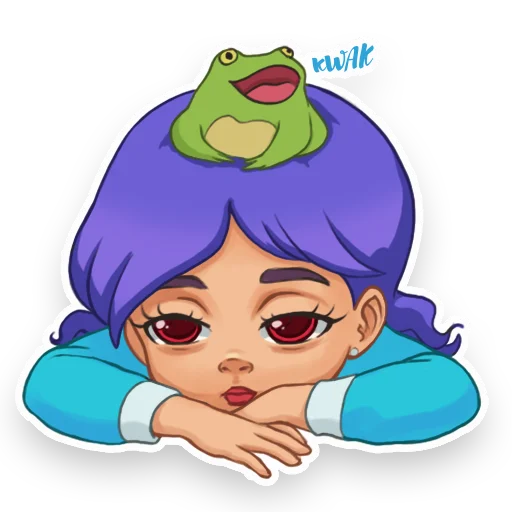😔 Стикер «Mellow Splashes» для Telegram