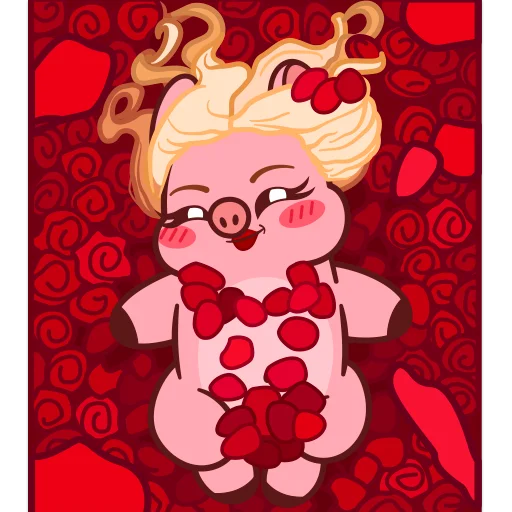 🌹 Стикер «+18 Спелый Свин Валера / +18 Mellow Pig Valera» для Telegram