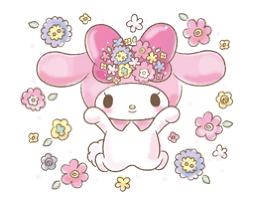 🎉 Стикер «My Melody Too Cute» для Telegram