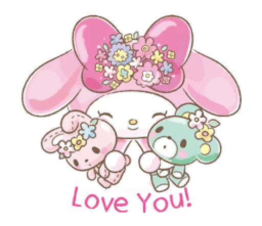 ☺️ Стикер «My Melody Too Cute» для Telegram