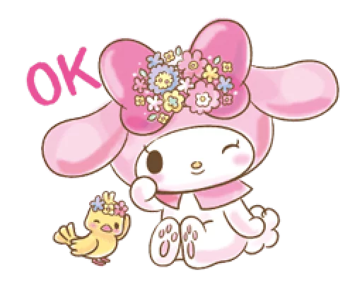 👌 Стикер «My Melody Too Cute» для Telegram